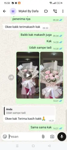Testimonial Buket Bunga lampegan