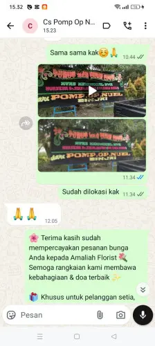 Testimonial Papan Bunga lampegan