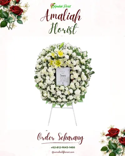 Krans Bunga Duka Cita lampegan